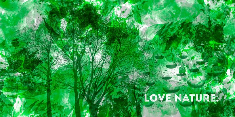 EMOTIONAL ART Love Nature | Panorama van Melanie Viola