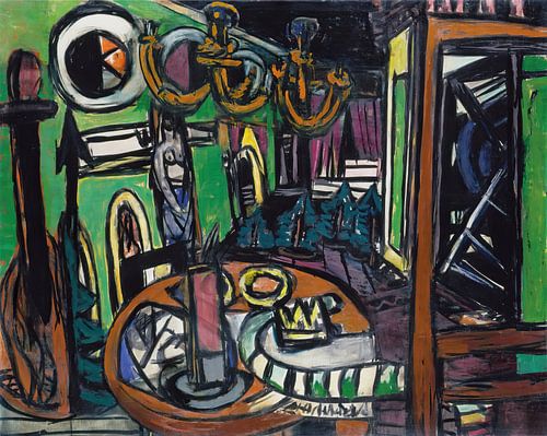 Max Beckmann - Backstage (1950)