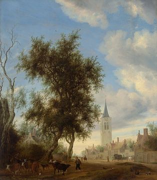 Eine Ansicht von Beverwijk, Salomon van Ruysdael