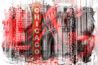 Chicago Geometrische Mix Nr. 4 van Melanie Viola thumbnail