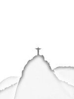 Christ the reedemer, Cristo Redentor in silhouette