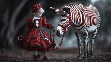 The Little Princess and Her Striped Secret | A Dance in Red and Black by Karina Brouwer