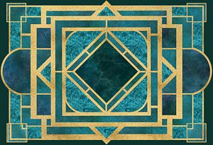 Art Deco Marmor und Gold
