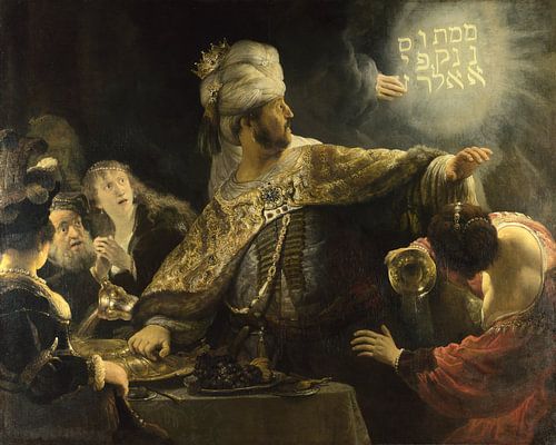 Das Fest des Belsazar, Rembrandt van Rijn - um 1636