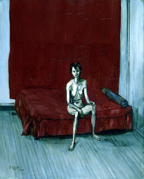Francis Gruber, Nude on red background by Atelier Liesjes
