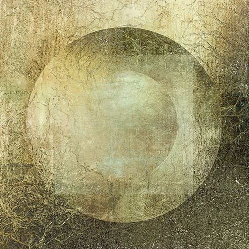 Modern Abstract in minimalisme. Goud, zilver, brons.