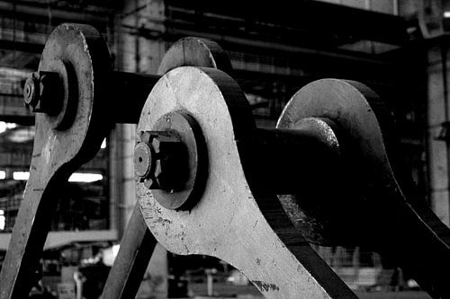 Object in abandoned industrial space (6 of 7)