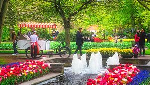 Eiscremestand im Keukenhof
