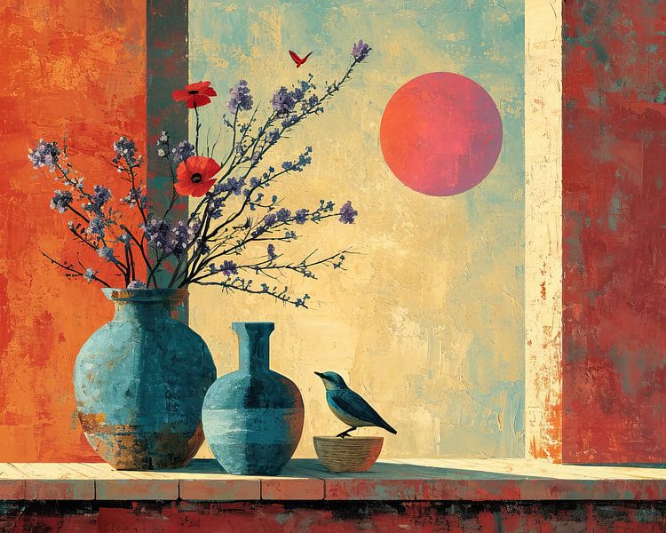 Nature morte moderne et colorée | Chroma Perch par Caprices d'Art