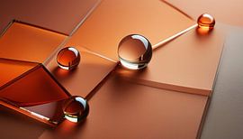 Glas met verschillende kleuren