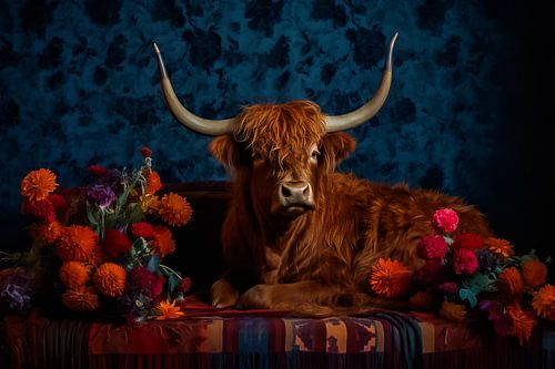 Scottish Highlander in classical and Rembrandt style