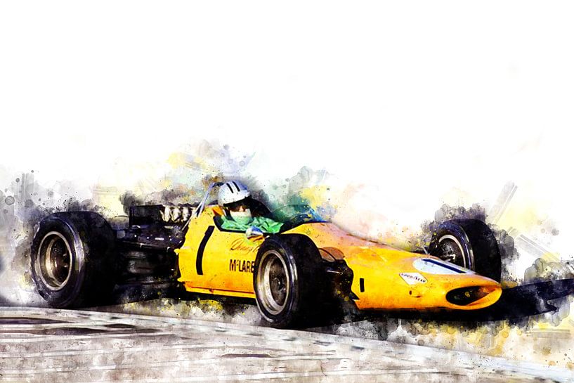 Denny Hulme, McLaren 1968 von Theodor Decker