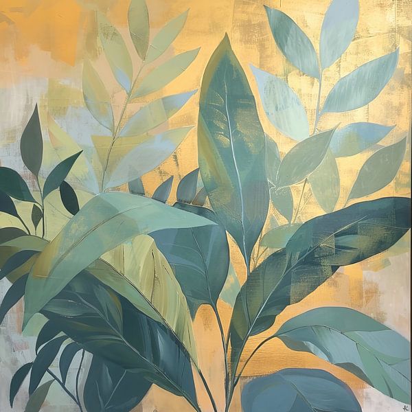 Plants and leaves by Wonderful Art