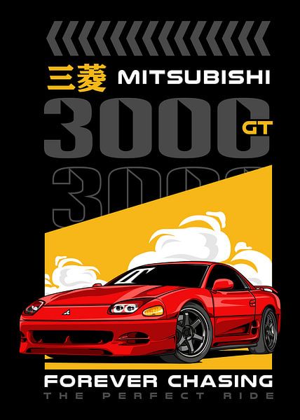 Mitsubishi 3000GT JDM auto van Adam Khabibi