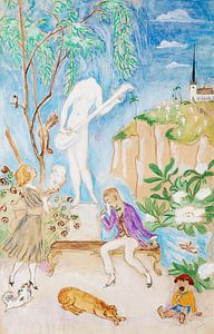 Nils Dardel - Die zertrümmerte Statue (1917)