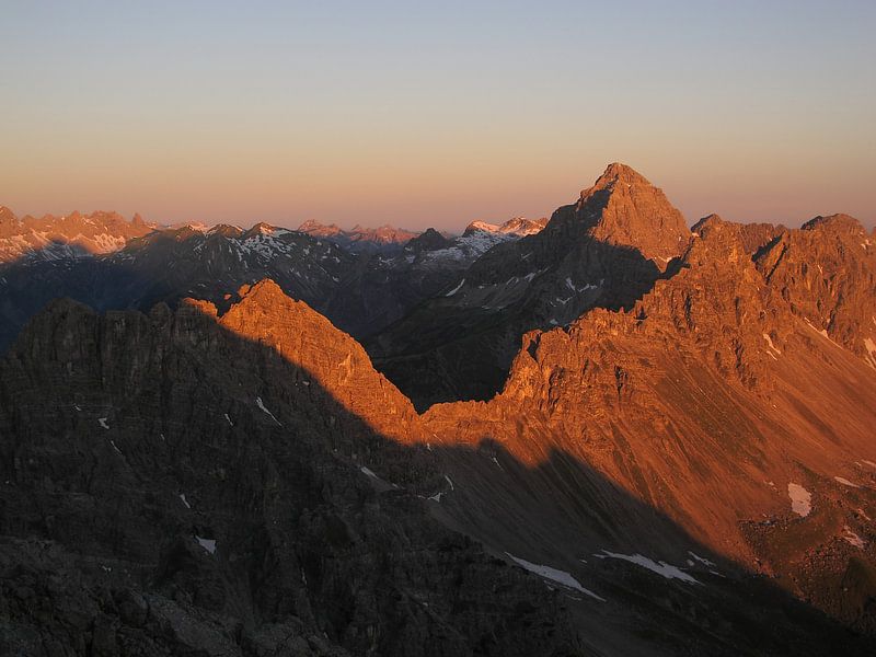 Sonnenaufgang auf der Stallkarspitze by Christian Moosmüller