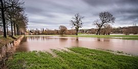 High water in the valley of the river Geul. by Rob Boon