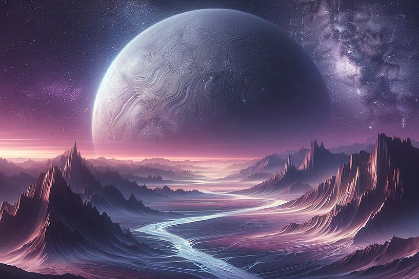 A foreign world at dusk by artefacti