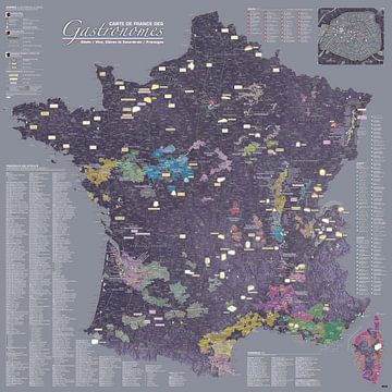 EGGPLANT kaart van Frankrijk (bijgewerkt tot 2024) van MAPOM by Geoatlas