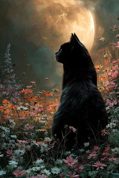 The silence of the wildflowers - Under the spell of the harvest moon by Erika Kaisersot
