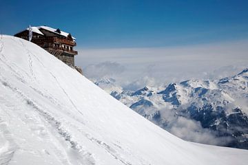 Restaurant Le Panoramic in the posh ski resort Courchevel 1850, Les 3 Vallees, France van Marit Lindberg
