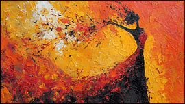 Expressive Abstract Fragile Figure Art by Aden Pink Studio