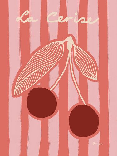 La cerise - Illustration Kirsche