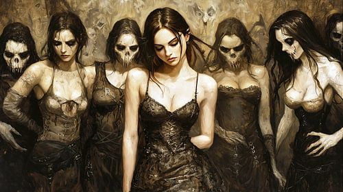 Dappere vrouw confronteert zombies