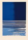 Bauhaus Abstract Stripes Blue by Niklas Maximilian thumbnail