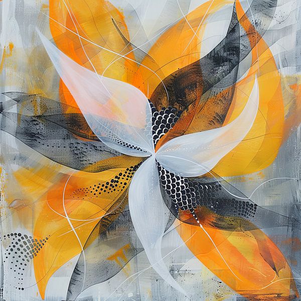 Blumen Gemalt von Poster Art Shop