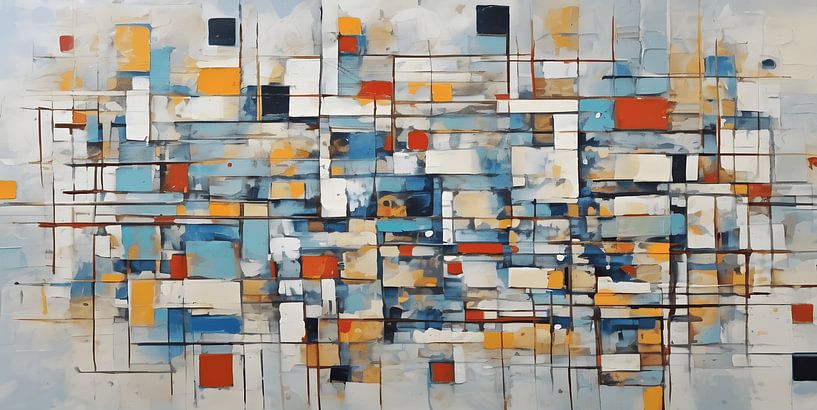 Painting abstract colourful by WeLoveArt