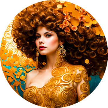 Aurea Divina: Eeuwige bloei - Gouden spiralen & decoratieve kunst