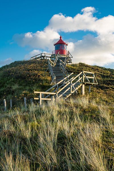 Leuchtturm in Norddorf auf der Insel Amrum van Rico Ködder