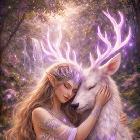 Deva und der leuchtende Hirsch von Ivonne Fuhren-van de Kerkhof