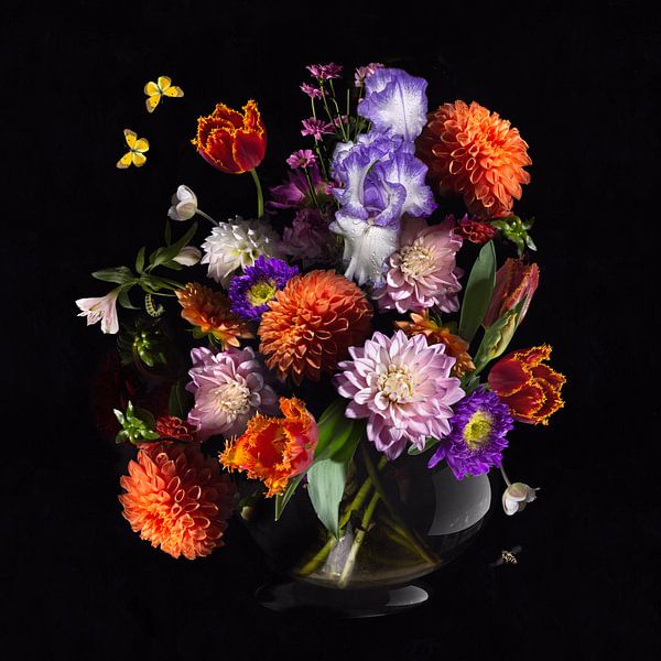 Königlich Niederländisches Blumenstillleben von Flower artist Sander van Laar
