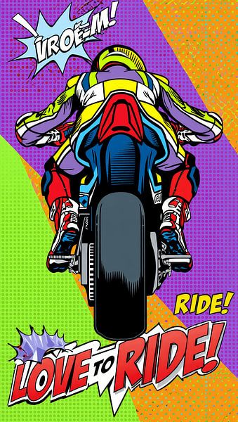 FROEM! Liebe den Ritt von MotorPoster