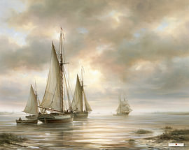 sailing ships / sailing boats by Gelissen Artworks