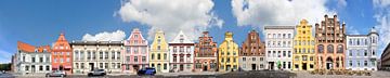 Stralsund | Alter Markt en Mühlenstrasse van Panorama Streetline