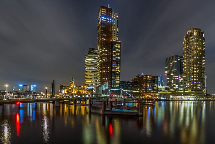 Ligne d'horizon de Rotterdam par MS Fotografie | Marc van der Stelt