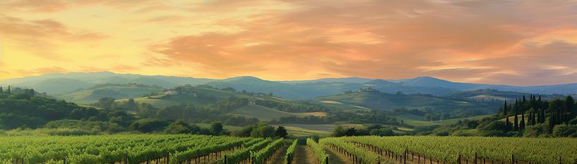 Collines tranquilles par Peinture Abstraite
