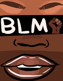 BLM Schwarzes Gesicht