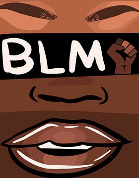 BLM Zwart gezicht van Art Kingdom