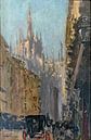 Kathedraal van Milaan, Walter Sickert - 1895 van Atelier Liesjes thumbnail