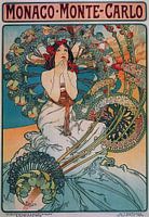 Monaco Monte-Carlo by Alphonse Mucha
