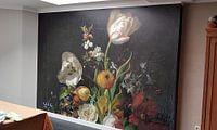 Kundenfoto: Stillleben mit Blumen in einer Glasvase,Rachel Ruysch