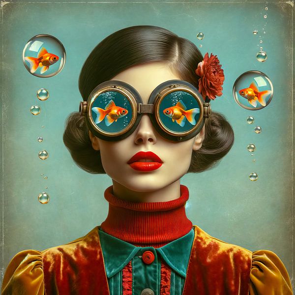 Dreaming about goldfish II by Art Studio RNLD