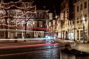 Erfurt - Fischmarkt - Weihnachten - Straßenbahn