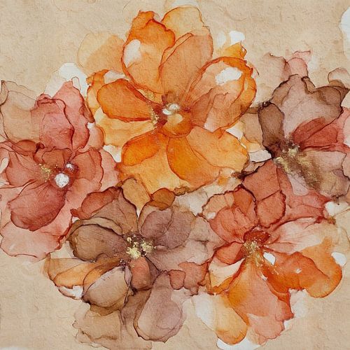 Abstract Brilliance III – Tangerine Twist von MadameRuiz