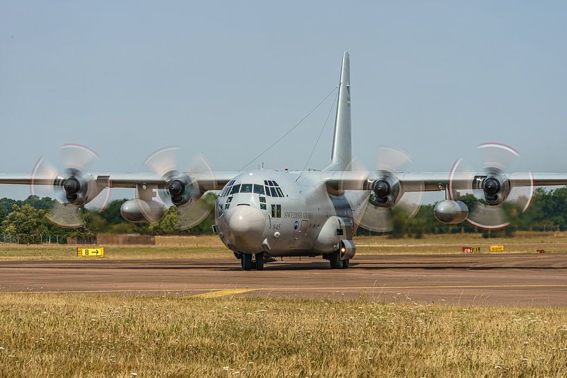 Lockheed C-130 Hercules of the Swedish Air Force. by Jaap van den Berg
