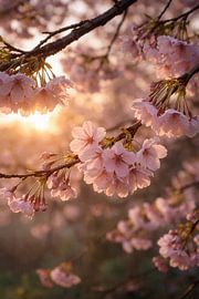 Kirschblüten in der Morgensonne- ein Hauch von Frühling von Christina Bauer Photos